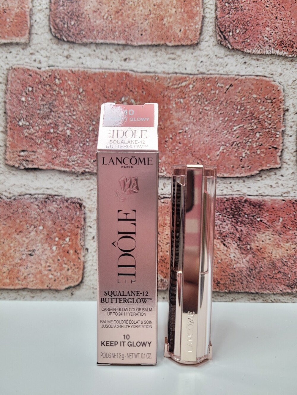 Lancôme Idôle Squalane-12 Butterglow Lipstick in shade 10 - Light Glowy